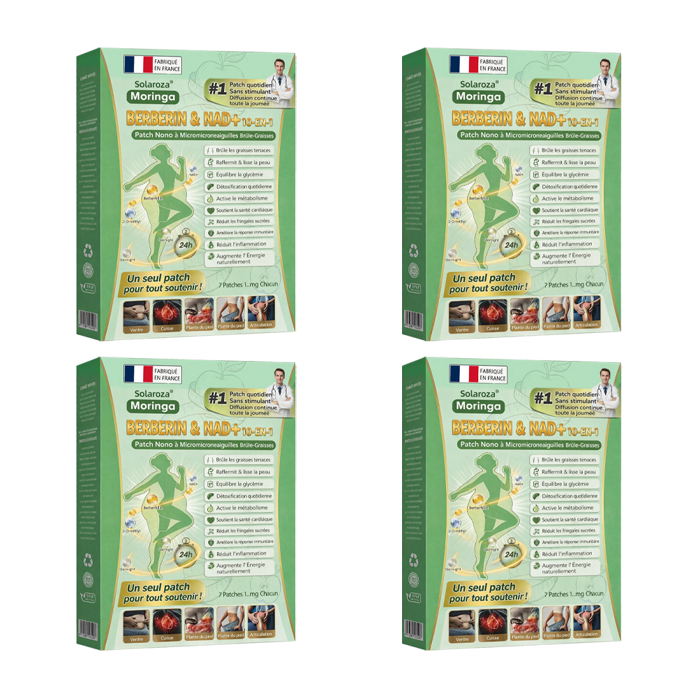 Boutique Officielle 🇫🇷 | 👑 Patch Minceur Solaroza® 10-en-1 : Relancez le Métabolisme et Brûlez les Graisses (NAD+ & Berbérine)