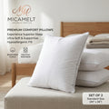 MicaMelt™ Soft-Blend Microfiber Bed Pillow (with Dynamic Neck-Support Contours &amp; Breathable Edge)