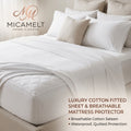MicaMelt™ Soft-Blend Mattress Protector (with 360° Dust Mite Shield & Secure-Grip Elastic Band)